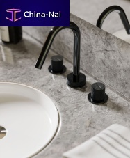 Double-handle washbasin mixer tap TWIGGY : W3.Ycountertopstainless steelbathroom