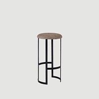 Contemporary bar stool MOONfabricstainless steel basecantilever