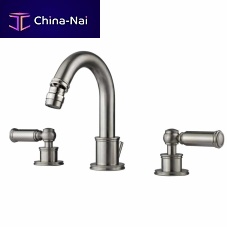 Double-handle bidet mixer tap Z001402countertopchromed metalnickel