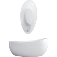 Oval bathtub AVEO NEW GENERATIO: UBQ194AVE9W1BCVfree-standingquartzacrylic