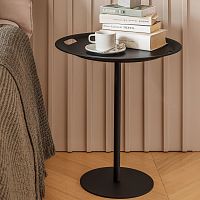 Contemporary side table Op-laABSstainless steel baseround