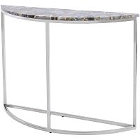 Contemporary side table AGATEpolished stainless steelmarblepolished stainless steel base