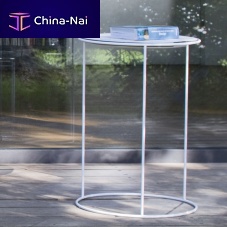 Contemporary side table BULL'SsteelHPLsteel base