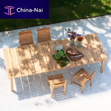 Contemporary dining table TESEO 300teakteak baserectangular