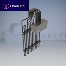 Armored heating element tubulartriple-elementstainless steel