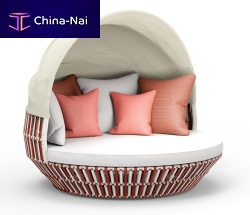 Contemporary daybed APRICOTrattanpolyethyleneoutdoor