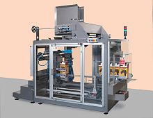 Automatic cardboard box/case erector MAS 20-9-BIBhot-melt gluebottom sealerprecise folding