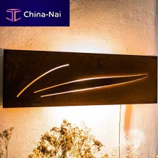 Contemporary wall light HERBAoutdoorCOR-TEN® steelsculptural