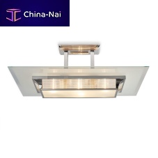 Art Deco ceiling light PARIS I ART.01rectangularglassbrass