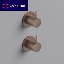 Double-handle shower mixer tap CB129built-inmechanicalbrass