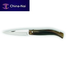 Pocket knife with horn handle Anconetanowith stainless steel blade
