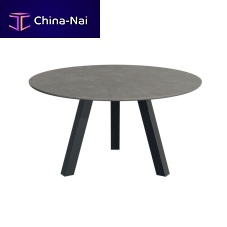 Contemporary table Round Up 30002concretepainted steel baseround