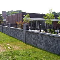 Fence with bars ABgardenconcretehigh security