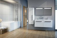 Double washbasin cabinet CHROME SD 1200wall-hungwoodencontemporary