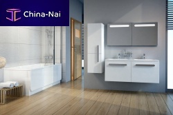 Double washbasin cabinet CHROME SD 1200wall-hungwoodencontemporary