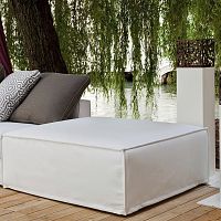 Design pouf CAYfabricwoodenround