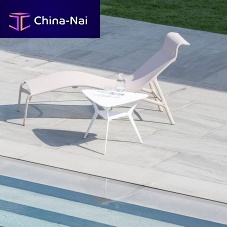 Contemporary side table BIPLANE XS / B01_Ostoneacryliccast aluminum base