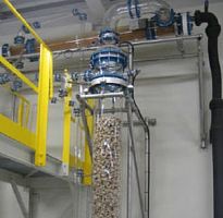 Borosilicate glass distillation column