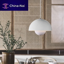 Pendant lamp FLOWERPOT lacquered metalcontemporarycorded