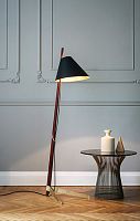 Floor-standing lamp BILLY BL ILSE CRAWFORD EDITIONmetalrosewoodcontemporary