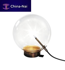 Table lamp BOLLE 1glassbrasscontemporary
