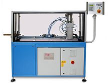Guillotine cutting machine PG 100for plasticsfor plastic pipesfor extrusion lines