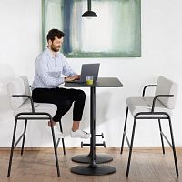 Contemporary bench CASUAL MEDIUMfabricmetalwith backrest