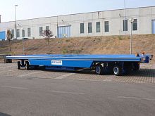 4-axle self-propelled trailer for heavy loads