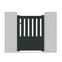 Aluminum garden gate Audrey