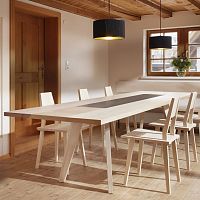 Contemporary table ANDANTEsolid woodwooden baserectangular