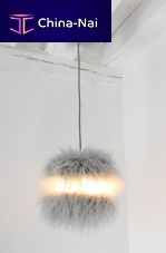 Pendant lamp POLUXfaux furoriginal designcorded