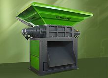 Primary shredder TF500double-shaftsolid & bulk wasterugged