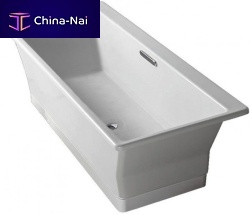 Cast iron bathtub CE16497white