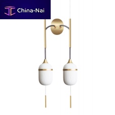Contemporary wall light DUO FLEUR DE KAOLINindoorbrushed brassporcelain