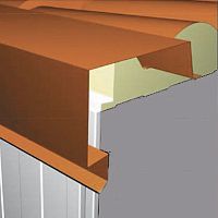 Galvanised steel profile edgeLwith symmetrical section