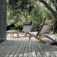 Contemporary footrest BAYfabricteakgarden