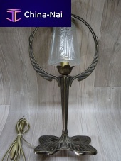 Table lamp PAPILLON TULIPEbrassglassArt Deco