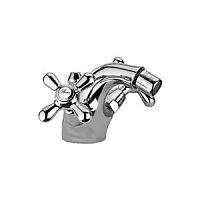 Double-handle bidet mixer tap LIBERTY: 17..327countertopchromed metalbathroom