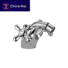 Double-handle bidet mixer tap LIBERTY: 17..327countertopchromed metalbathroom