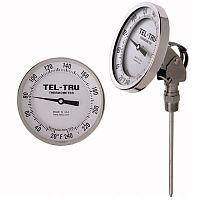 Bimetallic thermometer AA575R, AA475R analogadjustable dialinsertion