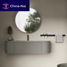 Wall-hung washbasin cabinet 03ceramiccontemporary2-door