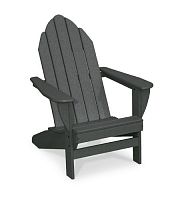 Traditional armchair ADFrecycled plasticblackgarden