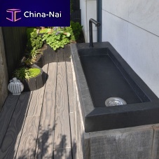 Wooden kitchen sink cabinet for garden