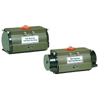 Pneumatic valve actuator DAlinearrotarypiston