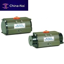 Pneumatic valve actuator DAlinearrotarypiston
