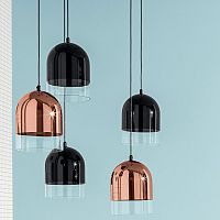 Pendant lamp BELLglasscontemporarycorded