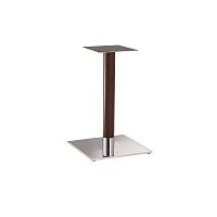 Polished stainless steel table base FT 070woodencontemporary