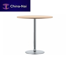 Contemporary high bar table S 1125beechstainless steelchrome steel