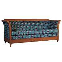 Traditional sofa VERONAfabricleatherwooden