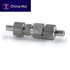 Poppet check valve for gasDIN